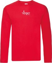 FitProWear T-Shirt Lange Mouwen Heren - Rood - Maat XXL - Longsleeve - Shirt met lange mouwen - T-Shirt lange mouw - Trui - Sweater - Casual kleding - Sportkleding