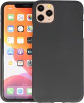 BackCover Hoesje Color Telefoonhoesje voor iPhone 11 Pro Max - Zwart
