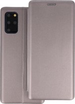 Slim Folio Case - Book Case Telefoonhoesje - Folio Flip Hoesje - Geschikt voor Samsung Galaxy S20 Plus - Grijs