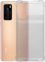 Siliconen hoesje voor Huawei P40 - Schok bestendig - Transparant - Inclusief 1 extra screenprotector