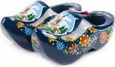 Houten Klomp Paar Holland Blauw 14 Cm - Souvenir