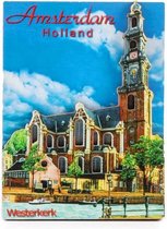 Magneet 2D MDF Westerkerk Amsterdam - Souvenir