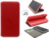 HB Hoesje Geschikt voor Apple iPhone 12 & 12 Pro Rood - Luxe Kunstlederen Slim Portemonnee Book Case