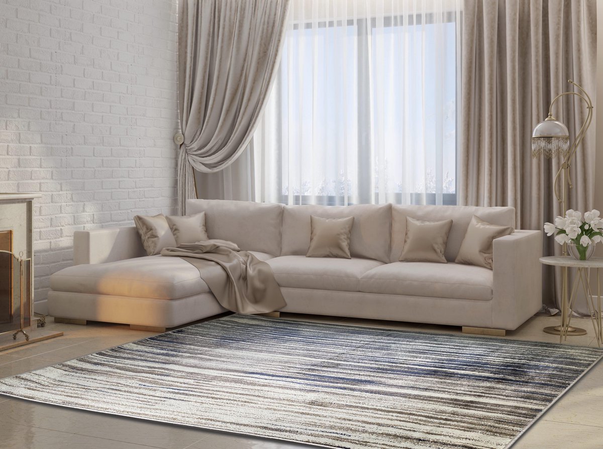 Aledin Carpets Harare - Laagpolig - Vloerkleed 160x230 cm - Modern - Gestreept