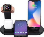 4 in 1 oplaadstation zwart - Apple - Apple watch - Apple Airpods - Android - Universeel oplaadstation - Snellader - Fast charging - Draadloos laden - Wireless charging