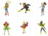Speelset DC Comics Super Hero girls - speelfiguurtjes - taarttopers - (ca. 6 cm)