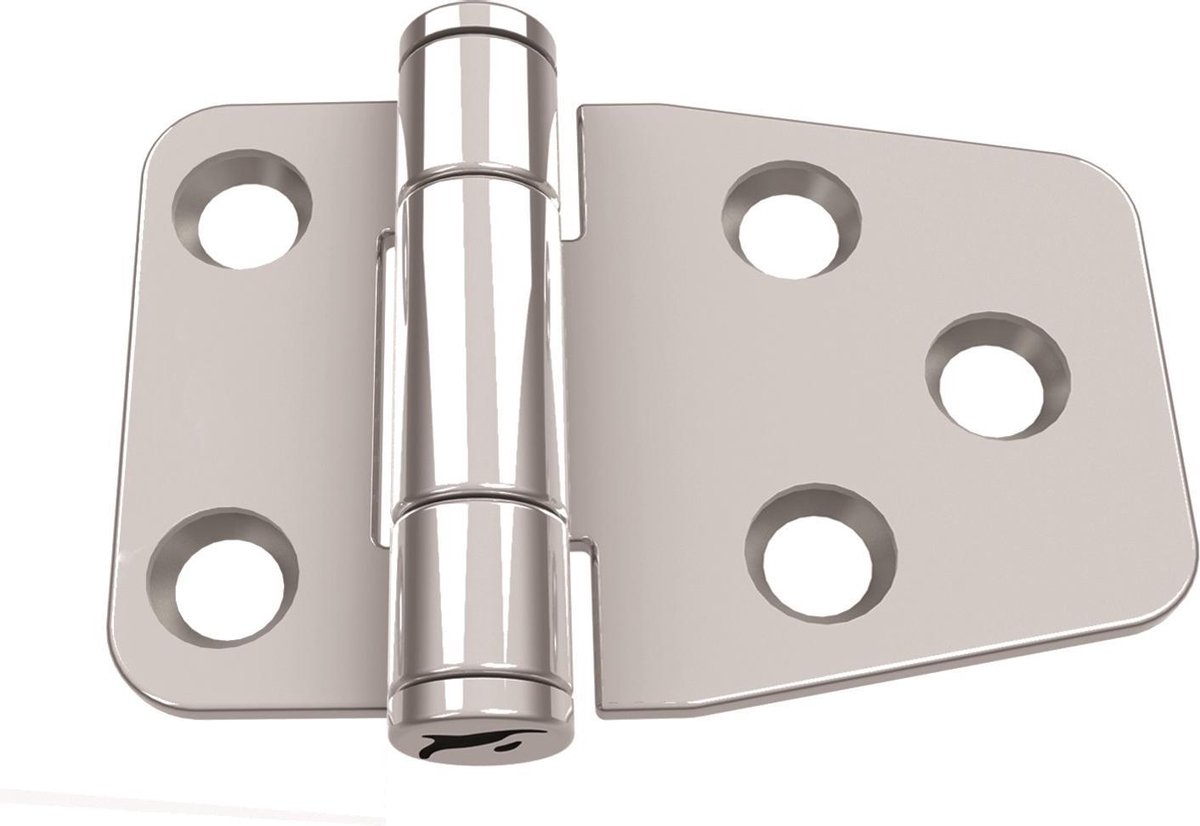 Luikscharnier - 57x42x2 - Rvs 316 - Knoop boven