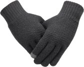 Winter handschoenen - Touchscreen fingertip - One size - Unisex - Acrylic - Gebreid - Winter - Herfst - Grijs