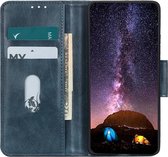 Pasjeshouder Telefoonhoesje - Wallet Case - Portemonnee Hoesje - Booktype Hoesje voor OnePlus 8 Pro - Blauw