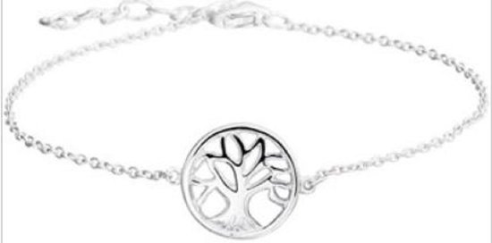 Schitterende Zilveren Armband met Levensboom