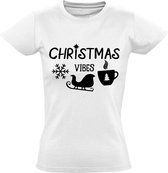 Christmas Vibes Dames t-shirt | kerstmis | xmas | christmas | kerst | Wit
