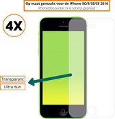 Fooniq Screenprotector Transparant 4x - Geschikt Voor Apple iPhone 5C