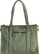 Just Dreamz Dames Laptoptas 14 inch Olijf groen