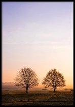 Poster Two Trees - 30x40 cm - Poster Natuur - WALLLL