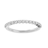 AËLRA 14K wit gouden modieuze damesring 0.24ct natuurlijke ronde diamant