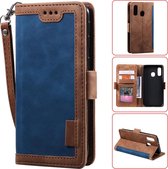 Book Case Samsung Galaxy A40 | Hoogwaardig PU Leren Hoesje | Lederen Wallet Case | Luxe Uitstraling | Telefoonhoesje | Pasjeshouder | Portemonnee | Blauw