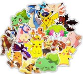 40 stuks stickers Pokemon 5 -8 cm