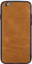 Leren Telefoonhoesje iPhone SE (1st generation) – Bumper case - Cognac Bruin