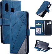 Book Case Samsung Galaxy A40 | Hoogwaardig PU Leren Hoesje | Lederen Wallet Case | Luxe Uitstraling | Telefoonhoesje | Pasjeshouder | Portemonnee | Blauw