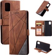 Book Case Samsung Galaxy A71 | Hoogwaardig PU Leren Hoesje | Lederen Wallet Case | Luxe Uitstraling | Telefoonhoesje | Pasjeshouder | Portemonnee | Bruin