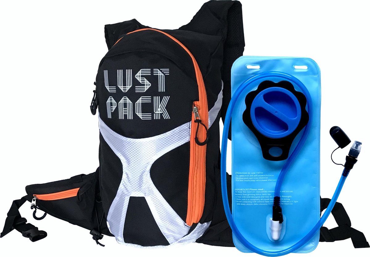 Drinkrugzak met Waterzak 2 liter Perfect voor wandelen, fietsen, kamperen en klimmen...