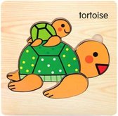 Houten Kinder Puzzel  Schildpad  - 0 t/m 4 jaar