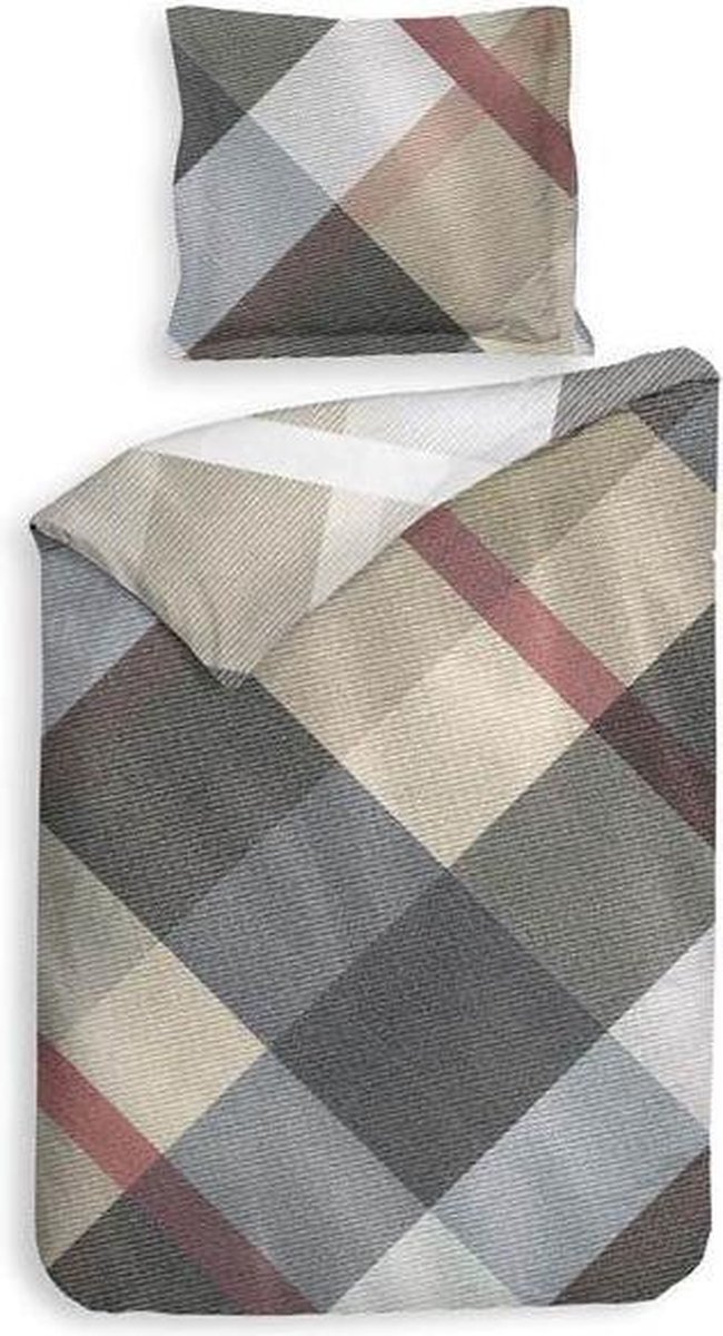 Heckettlane Heckett Lane - Dekbedovertrek Travis 1-persoons 140x200/220 Diverse Beige & Bruin tinten