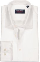 CASA MODA comfort fit overhemd - mouwlengte 7 - wit - Strijkvrij - Boordmaat: 50