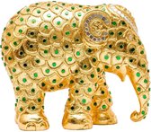 Ayutthaya Gold 15 cm Elephant parade Handgemaakt Olifantenstandbeeld