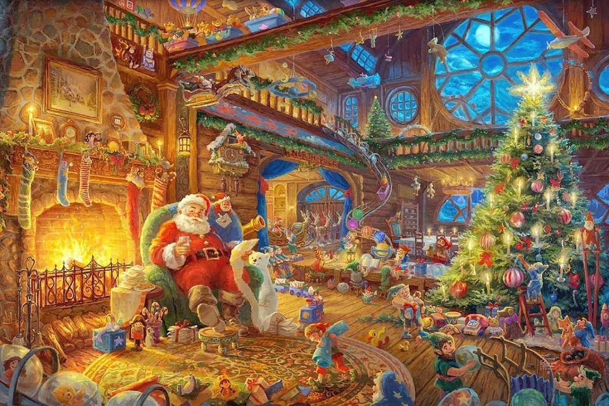 bol.com | Dielay - Diamond Painting Pakket - Serie Kerstmis - Kerstman