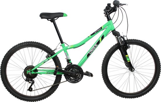 Kinderfiets Uniek Attack J 24'' 6V Groen / Zwart — afbeelding 2