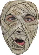 Partychimp Sand Mummie Mummy Gezichts Masker Halloween Masker voor bij Halloween Kostuum Volwassenen - Latex - One-size