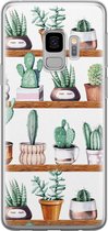 Samsung Galaxy S9 hoesje siliconen - Cactus - Soft Case Telefoonhoesje - Planten - Groen