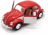 1967 Volkswagen Classic Beetle (Rood) 1/36 Kinsmart - Modelauto - Schaalmodel - Model auto  - Miniatuurauto - Miniatuur autos
