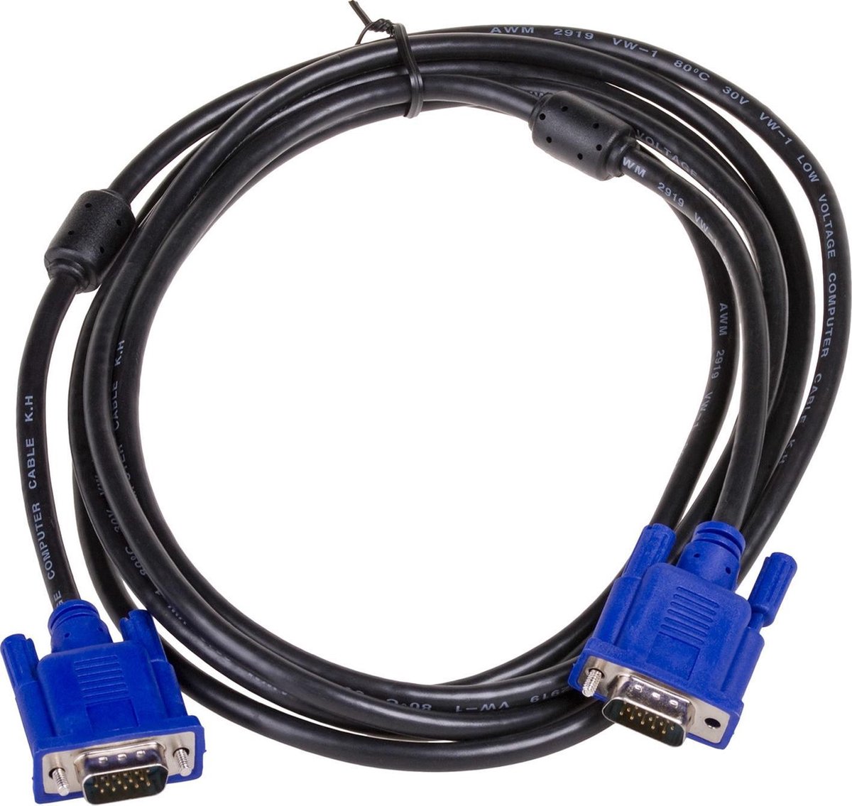 Akyga Vga-Kabel 15(M)/15(M) 3M Met Ferrieten Voor Het Voeden Van Monitoren