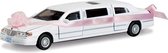 1999 Lincoln Love Limousine (Wit) 1/38 Kinsmart - Modelauto - Schaalmodel - Model auto  - Miniatuurauto - Miniatuur autos