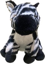 Zebra pluche deurstopper 21 cm