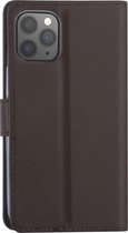 Hoesje voor iPhone 12-12 Pro - Bruin - Book Case - TPU