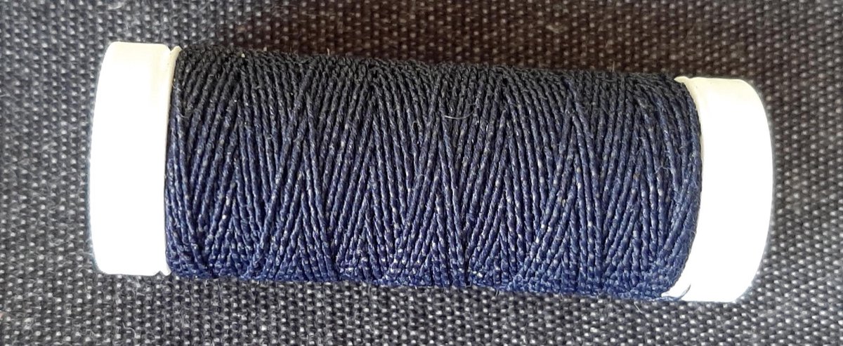 Corna elastisch garen 0,8 mm - navy blauw - 1 klosje 20 m - col 1465 - elastiek draad - geschikt voor sieraden
