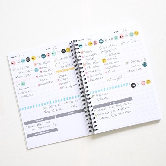 Studio Ins & Outs Planner A5 - Roze - Studio Ins & Outs