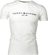 Tommy Hilfiger T-shirt Wit Getailleerd - Maat S - Mannen - Never out of stock Collectie - Katoen