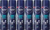 NIVEA MEN Dry Fresh - 6 x 150ml - Voordeelverpakking - Deodorant Spray