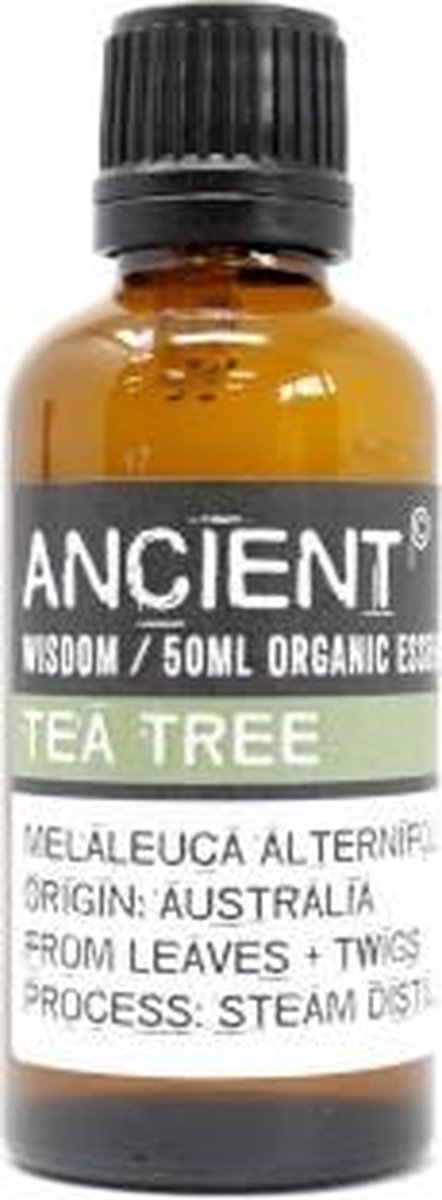 Goedkoopste Biologische Etherische Olie - Tea Tree - 50ml - Aromatherapie - Essentiële Oliën - Essentiële Tea Tree Olie