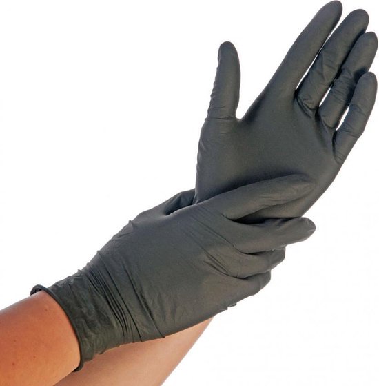 B.C. Aanpassing Zullen Nitrile Handschoenen Medium Zwart 1000 stuks (10x100) | bol.com