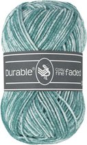 Durable Cosy fine faded Vintage green (2134) - acryl en katoen garen tie-dye - 1 bol van 50 gram