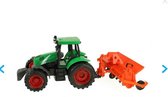 Tractor met oranje aanhanger - met Frictie