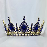 Zeer mooie luxe tiara kroontje / bruiloft / feest / haarversiering / haaraccesoires / gala / diadeem met steentjes   Zeer Uniek Goede en stevige kwaliteit