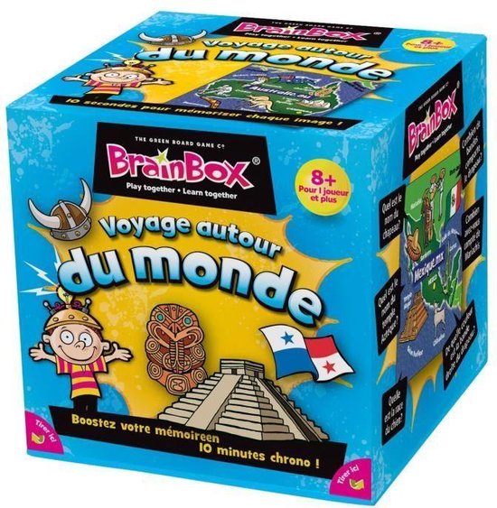 Afbeelding van het spel ASMODEE - BrainBox Voyage autour du Monde - Bordspel