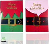 3BMT - Kerstkaarten - kerstcadeau kaarten - set van 6