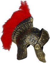 "Romeinse helm met rode veren - Verkleedhoofddeksel - One size"